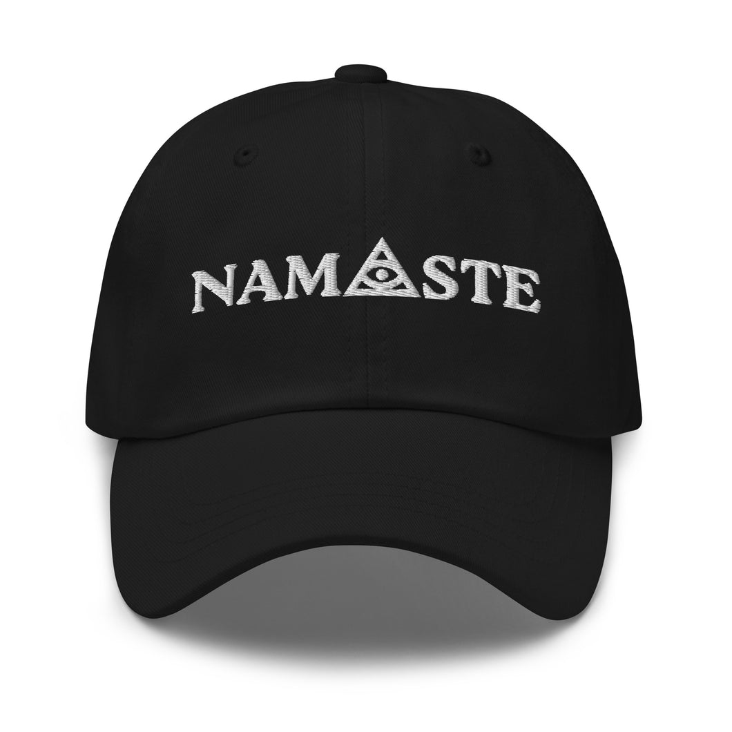 Namaste Third Eye Chakra Embroidered Relaxed Fit Baseball Cap, Hats for Men, Sun Hats for Women