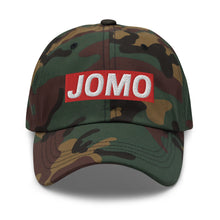 Load image into Gallery viewer, JOMO Joy Of Missing Out Embroidered Baseball Caps, Hats For Men, Sun Hats For Women, Motivational Gifts
