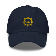 Load image into Gallery viewer, Manipura Solar Plexus Chakra Embroidered Baseball Caps, Hats For Men, Sun Hats For Women, Yoga Gifts, Buddha Gifts
