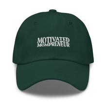 Load image into Gallery viewer, Motivated Mompreneur Embroidered Baseball Caps, Hats For Men, Sun Hats For Women, Motivational Gifts

