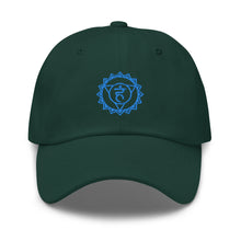 Load image into Gallery viewer, The Vishuddha or Throat Chakra Embroidered Relaxed Fit Baseball Cap, Buddha Gifts, Hats for Men, Sun Hats for Women
